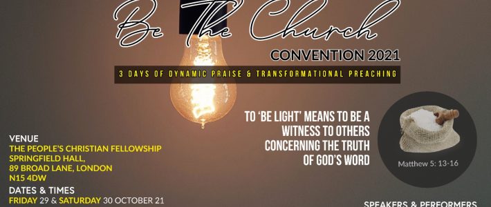 PCF Convention 2021 – Let the Church, Be the Church