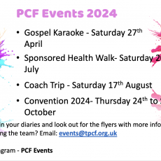 Upcoming Events 2024
