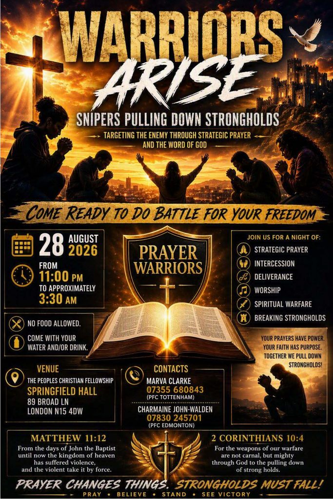 WARRIORS ARISE – PRAYER MEETING!
