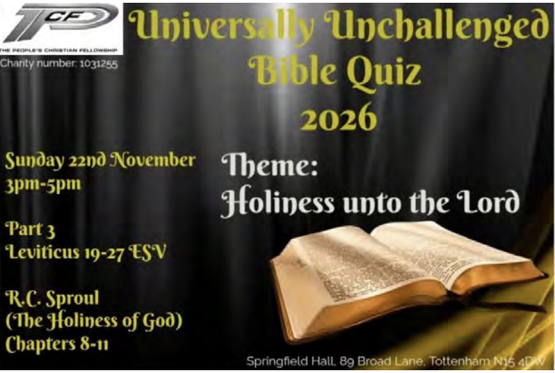 Universally Unchallenged – Bible Quiz! (Part 3)